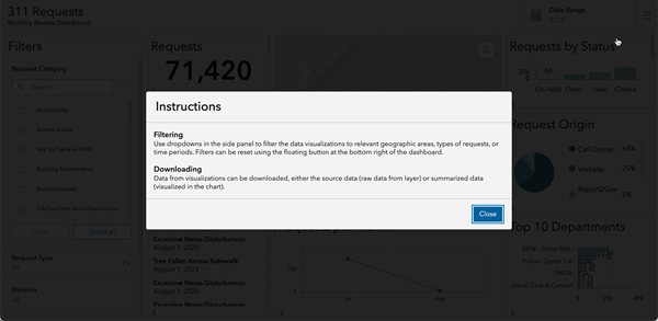 Info window Info window